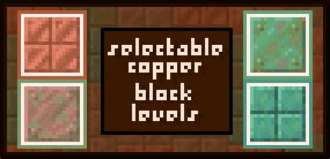 Selectable Copper Block Levels Minecraft Texture Pack