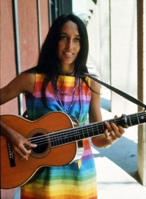 Joan Baez in a rainbow dress, 1960s | 1960s | Joan baez, Pete seeger, Music