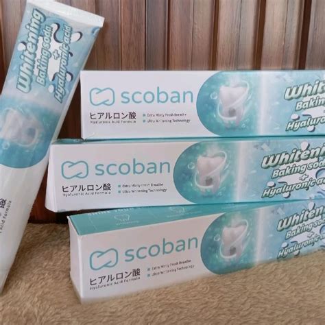 Scoban Toothpaste (Whitening Baking Soda + Hyaluronic Acid) | Shopee Philippines