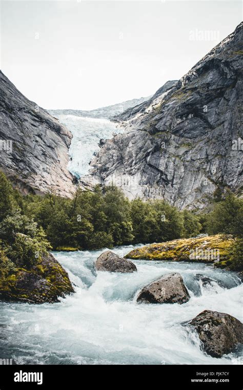 Norway, Stryn, Jostedalsbreen Glacier, Briksdalsbreen Stock Photo - Alamy