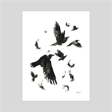 Murder of Crows, an art print by Myrntai - INPRNT