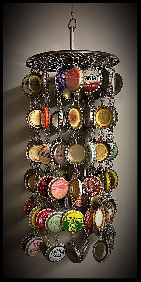 We create with metal lids: 20 DIY ideas | Beer cap crafts, Bottle top ...