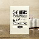 hand printed belated birthday card by katie leamon | notonthehighstreet.com