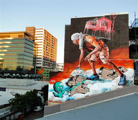 StreetArtNews | Fintan Magee New Mural – Brisbane, Australia