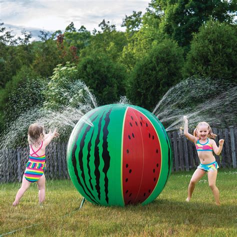 PRICES MAY VARY. Splash! Prextex Giant Inflatable Watermelon Sprinkler will Provide your Kids ...