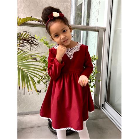 Ropa Exclusiva para Niñas | Valú Moda Infantil Perú : Vestido invierno niña - Vestido rojo para ...