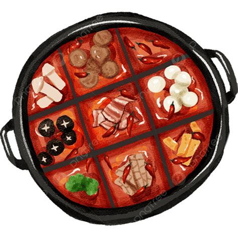 Sichuan Hd Transparent, Sichuan Hot Pot Sichuan Cuisine Hand Painted Food, Eight Cuisines ...