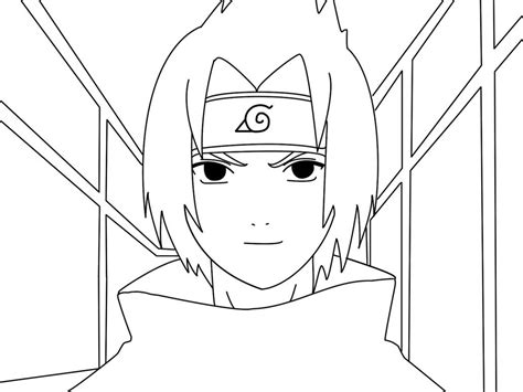 Uchiha Sasuke OutLine by BadBoyPt on DeviantArt