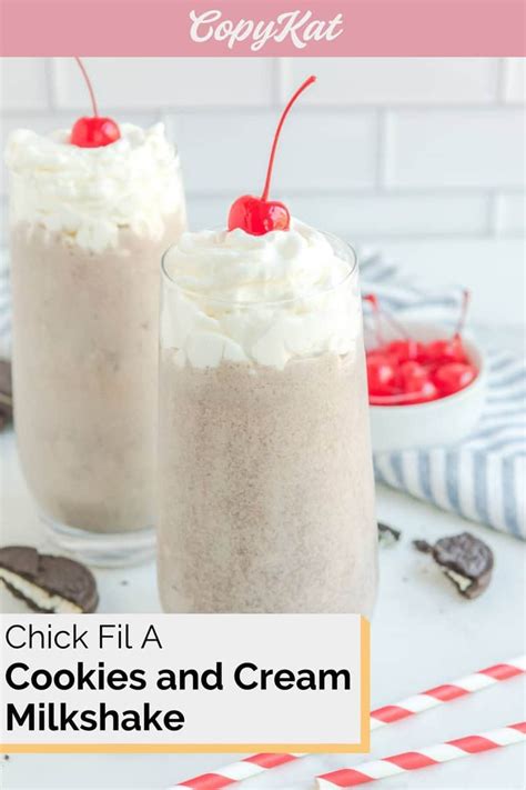 Chick Fil A Cookies and Cream Milkshake - CopyKat Recipes