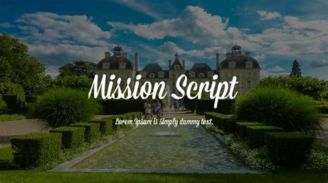 Mission Script Font : Download Free for Desktop & Webfont