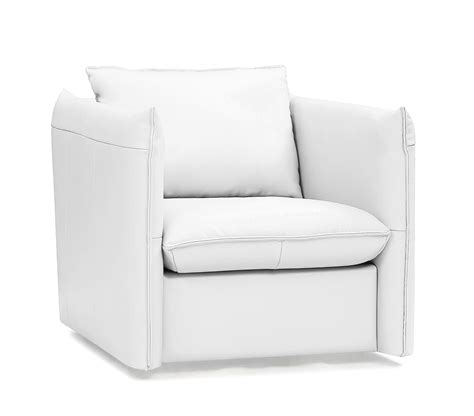 Divani Casa Tamworth - Modern White Leather Swivel Lounge Chair in 2023 | Modern leather swivel ...
