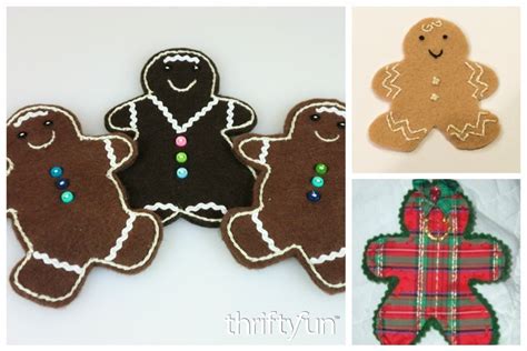 Making Gingerbread Men Ornaments | ThriftyFun