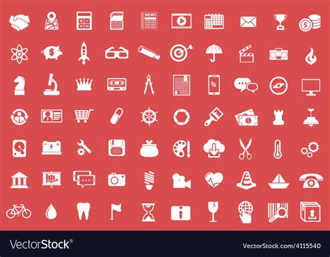 Web design and technology icons Royalty Free Vector Image