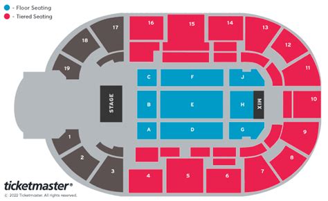 Jack Whitehall: Settle Down Seating Plan - Motorpoint Arena Nottingham