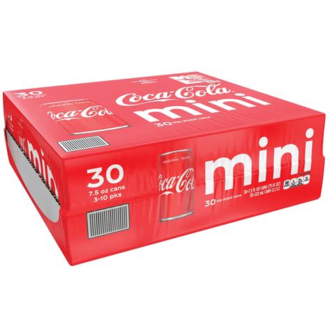 Coca-Cola Mini Cans (7.5oz / 30pk) - Walmart.com