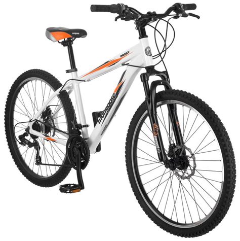 Amazon.com : Mongoose Proxy 26-Inch Mountain Bicycle, Matte White, 18-Inch Frame : Hardtail ...