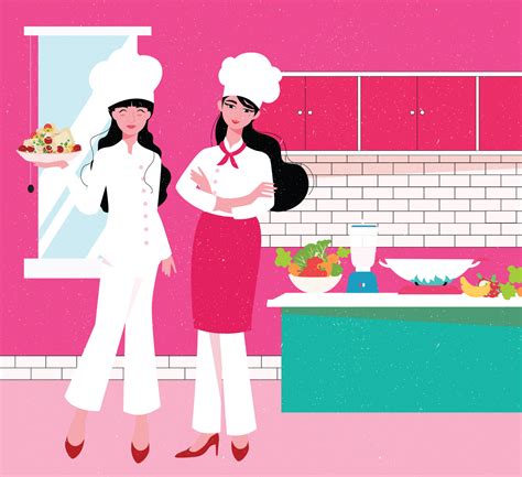 Two Female Chef Vector 367150 Vector Art at Vecteezy