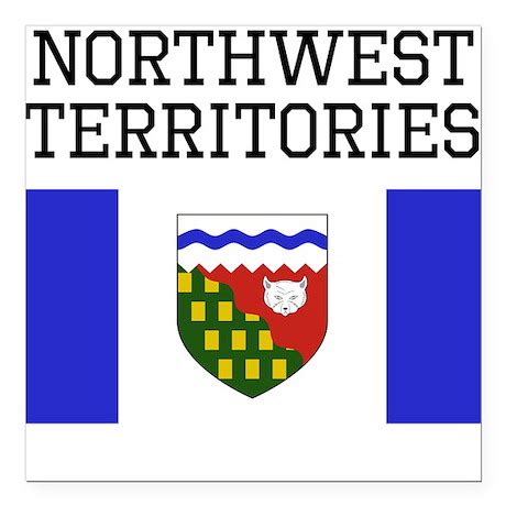 Northwest Territories Flag Square Car Magnet 3" x by OhhCanada