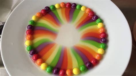 A Simple Trick That Fills a White Plate With an Expanding Rainbow of ...