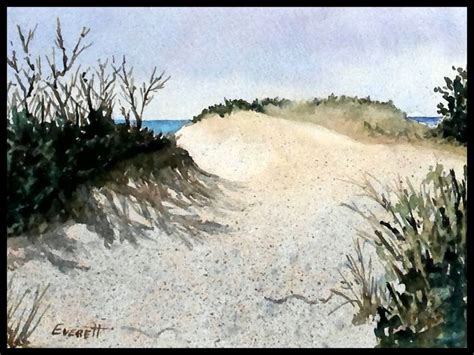 Sand Dunes - watercolor