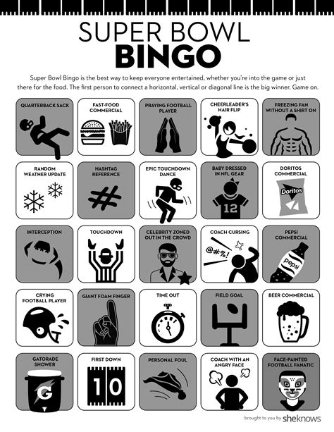 Super Bowl Bingo Is the Perfect Party Game for Everyone – SheKnows