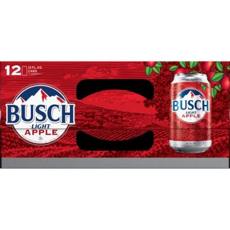 Busch Light Apple Beer, 12 cans / 12 fl oz - Kroger