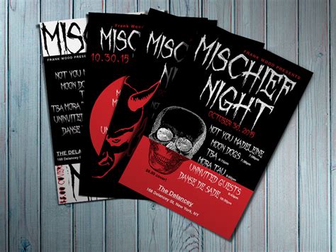 Mischief Night poster designs by Mystie Chamberlin on Dribbble