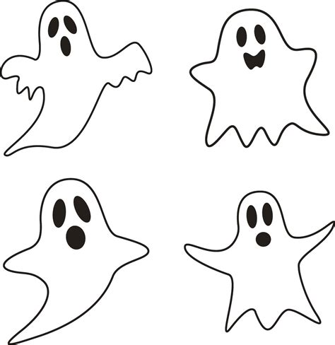 Ghost Halloween. Cute ghost shadow. ghost sheet for halloween character ...