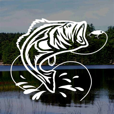 Bass Fishing Decal Sticker. Largemouth Bass Car Window - Etsy