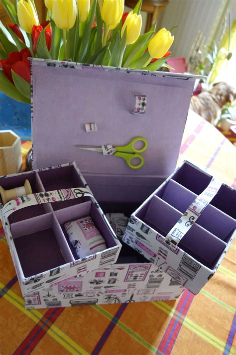 Mother's DIY : sewing box Sewing Box, Diy Sewing, Decoration, Creations, Gift Wrapping ...