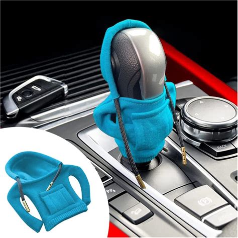 Comprar BESULEN Car Shift Gear Cover, Fashionable Sweater Hoodie Auto Shift Knob Cover, Soft ...