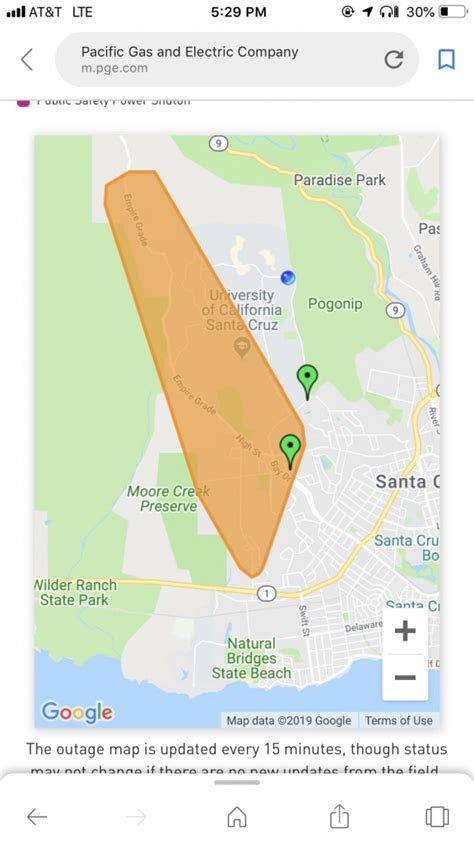 Pg E Power Outage Map Santa Rosa - United States Map