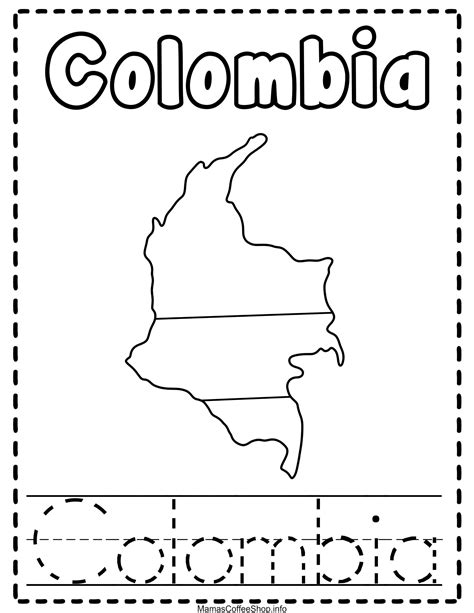 Colombia Coloring Pages Coloring Pages