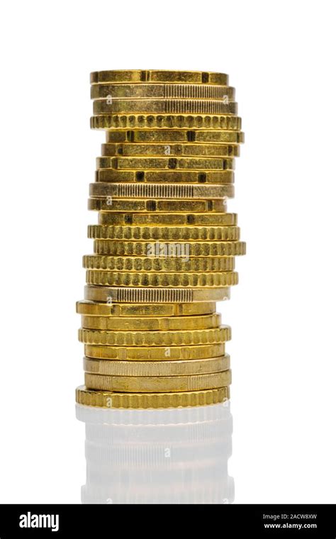 High Stack Coins Stock Photo - Alamy