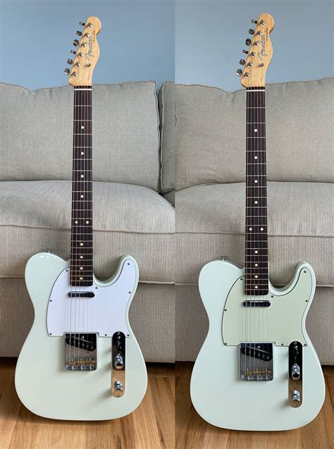 My 2016 Fender Classic Player ‘60s Baja Telecaster Faded Sonic Blue - from Mint to White : r/fender