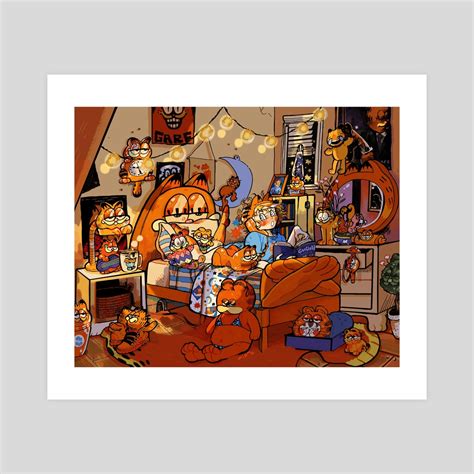 Garfield's #1 Fan, an art print by Guinevere Reilly - INPRNT