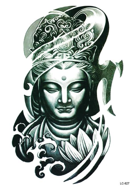 an image of a buddha tattoo on the back of a t - shirt that says $ 55