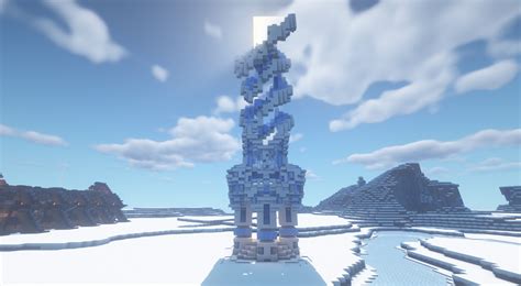 Snow Golem's Ice Tower Minecraft Map