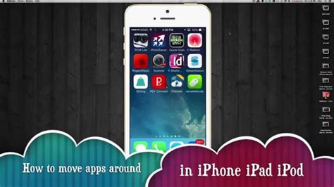 How to move apps around on iPhone iPad iPod - YouTube