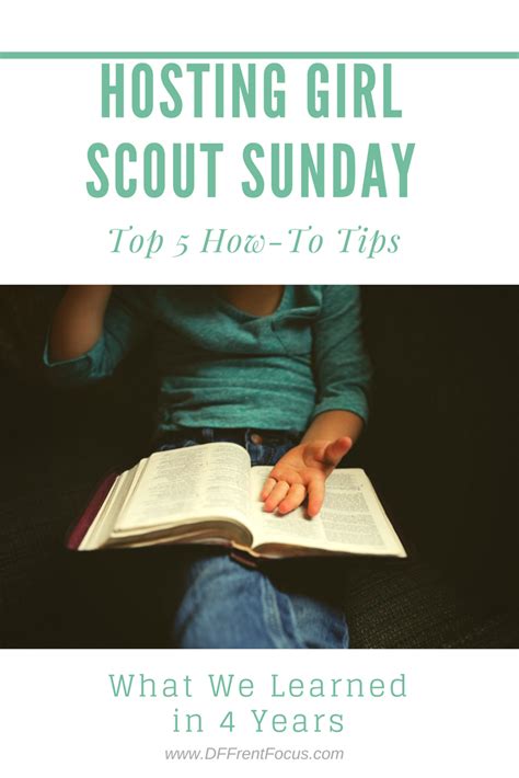 5 Tips How to Host a Girl Scout Sunday Event. Free Printable Checklist and info on where to get ...