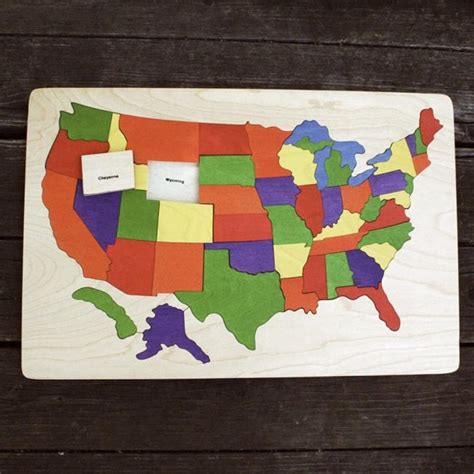 Best United States Map Wooden Puzzles For Kids & Toddlers | Oddblocks