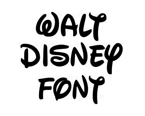 Free 317 Disney Svg Free Font SVG PNG EPS DXF File