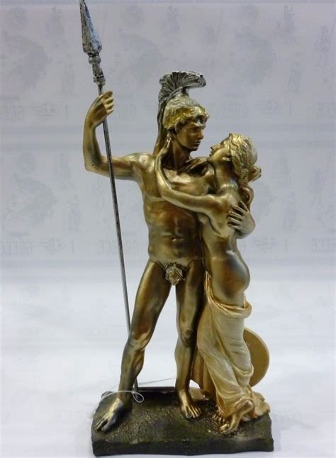 Ancient Greek Mythology Achilles and Briseis Statue Sculpture 0080 Classical Mythology, Roman ...