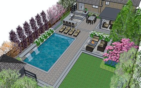 Design _ — darsan | Backyard pool landscaping, Pool patio designs, Pools backyard inground