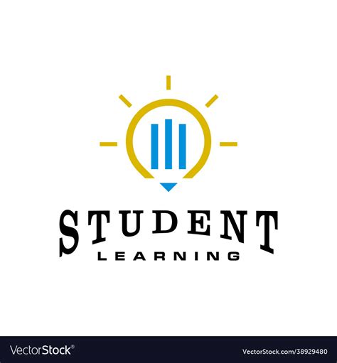 Student logo Royalty Free Vector Image - VectorStock