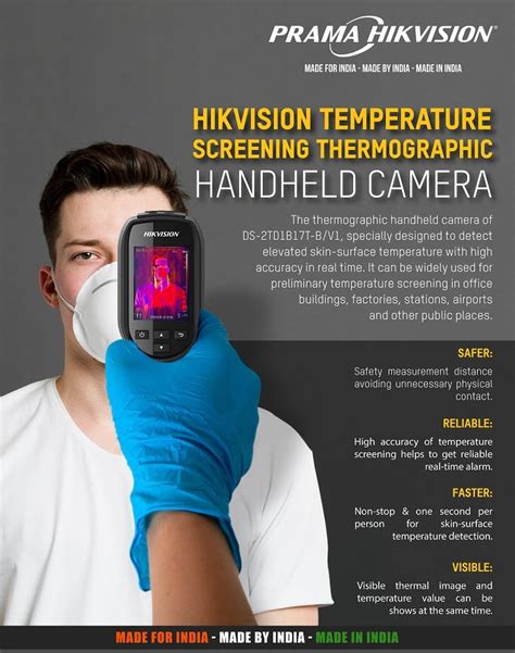 Hikvision Temperature Screening Thermographic Handheld Camera ...