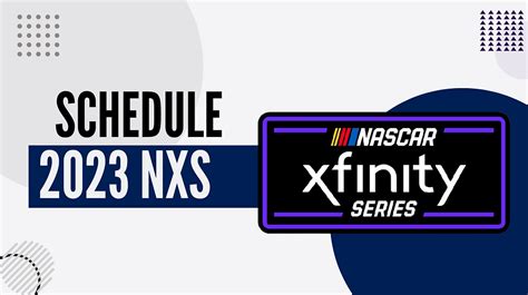 2023 NASCAR Xfinity Series Schedule