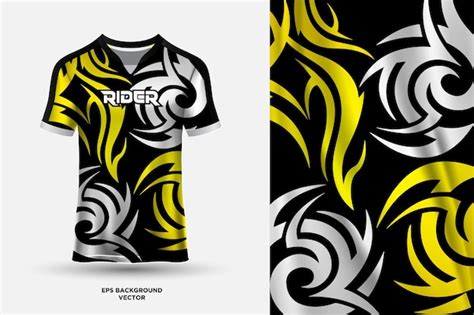 Premium Vector | Abstract sports jersey design template mockup vector