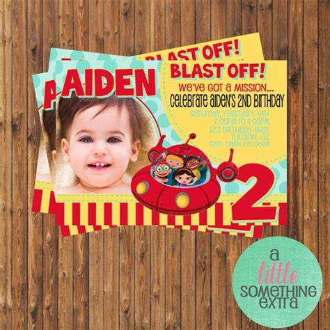 Little Einsteins Invitation- Little Einsteins Birthday Invitation-Printable Invitation. $9.50 ...