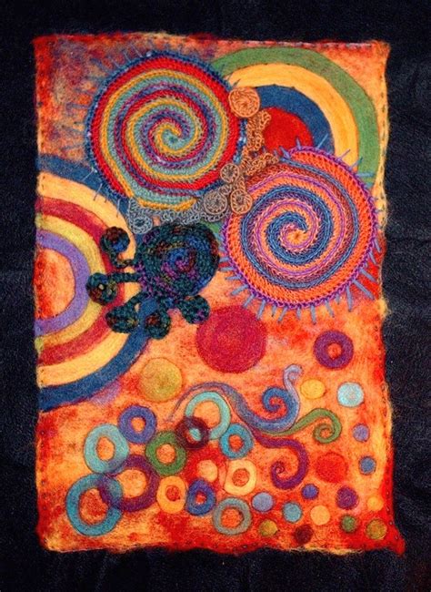 Untitled | Art quilts, Crochet art, Fabric art